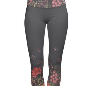 Yoga Capris Pants- Charcoal Color